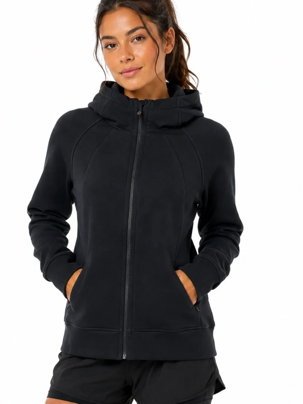 Lululemon Scuba Full-Zip Hoodie size 20 black